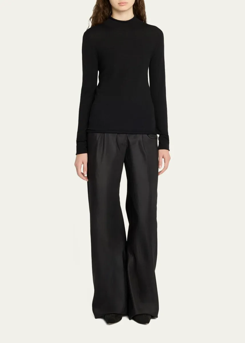 The Row Phaed Cashmere Mock-Neck Sweater | Thumbnail 2 The Row Phaed Cashmere Mock-Neck Sweater | Thumbnail 2