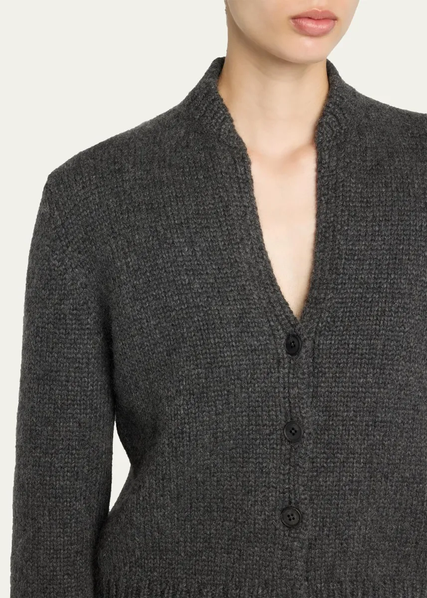 The Row Poynta Cashmere V-Neck Cardigan | Thumbnail 5 The Row Poynta Cashmere V-Neck Cardigan | Thumbnail 5