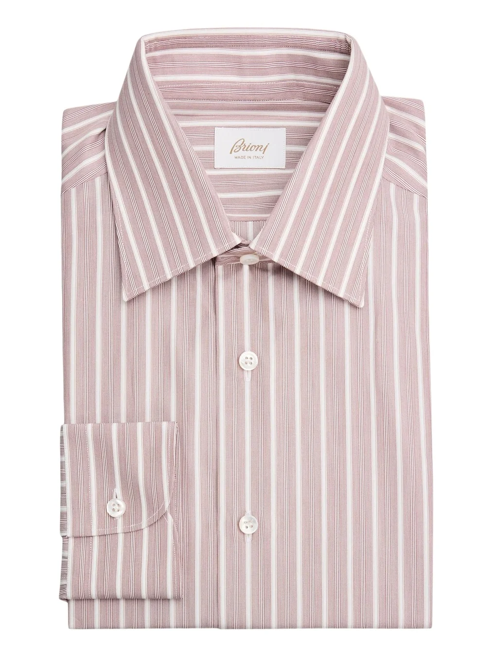 Brioni Men's Striped Cotton Dress Shirt