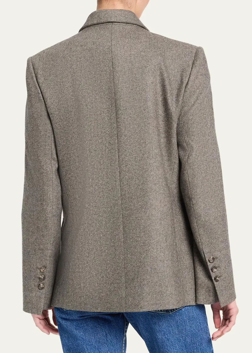 TWP Harper Double-Breasted Herringbone Blazer | Thumbnail 2