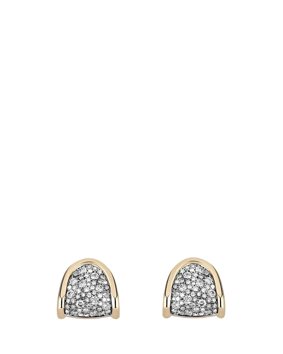 Mason and Books 14K Floret Stud Earrings with Diamonds and White Rhodium | Thumbnail 2