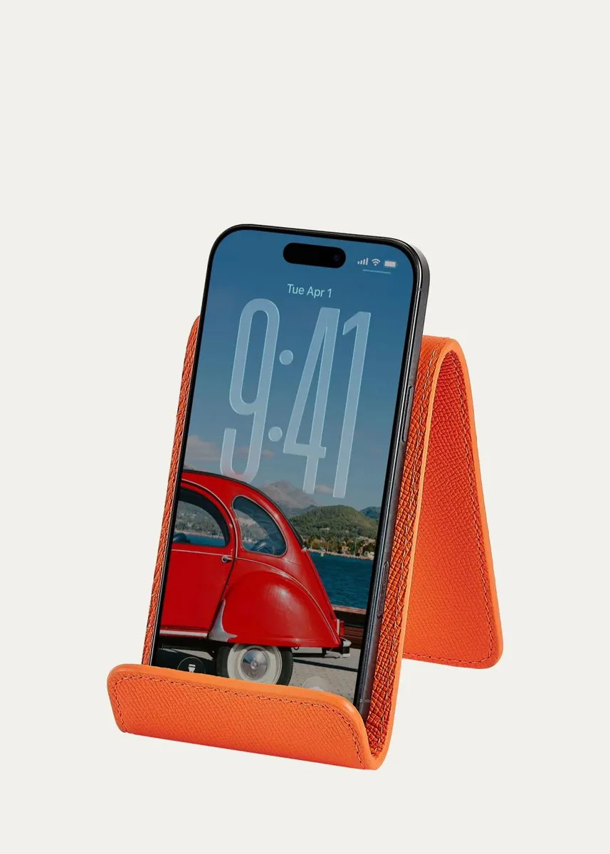 Graphic Image Leather Phone Stand | Thumbnail 3 Graphic Image Leather Phone Stand | Thumbnail 3