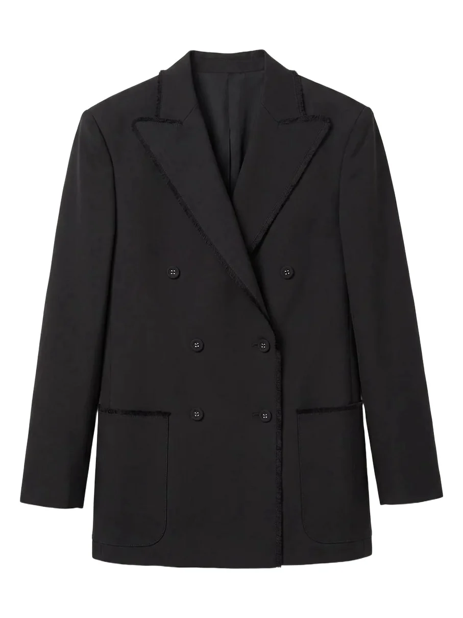 Double-Breasted Virgin Wool Jacket