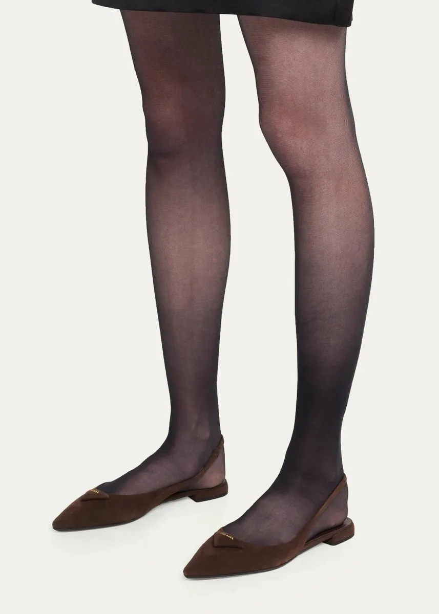 Prada Suede Slingback Flats | Thumbnail 2 Prada Suede Slingback Flats | Thumbnail 2