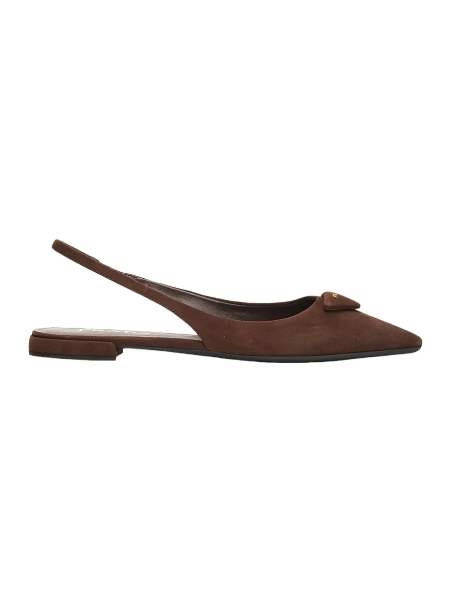 Suede Slingback Flats