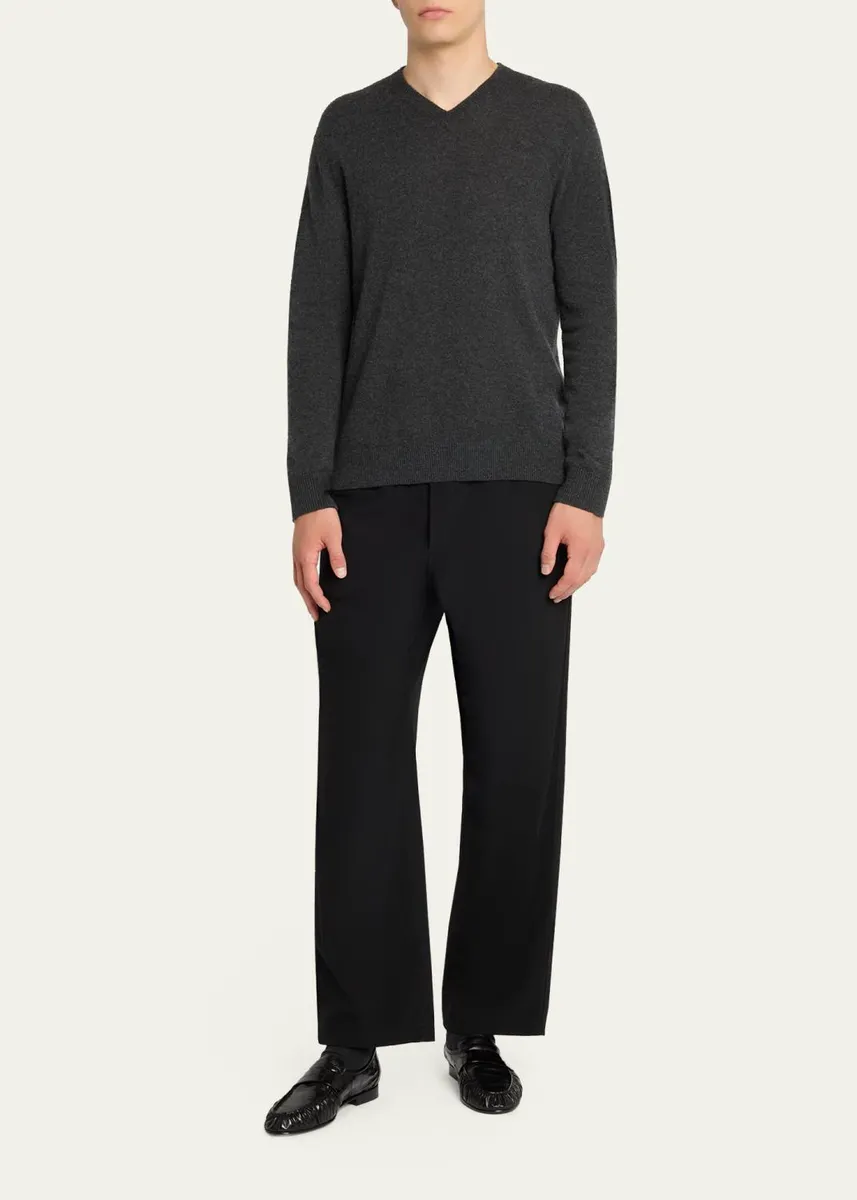 The Row Men's Pascale Wool Twill Pull-On Pants | Thumbnail 2