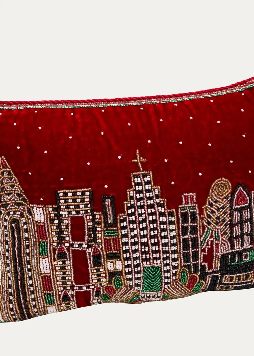 Sudha Pennathur Embellished Velvet Pillow | Thumbnail 2 Sudha Pennathur Embellished Velvet Pillow | Thumbnail 2