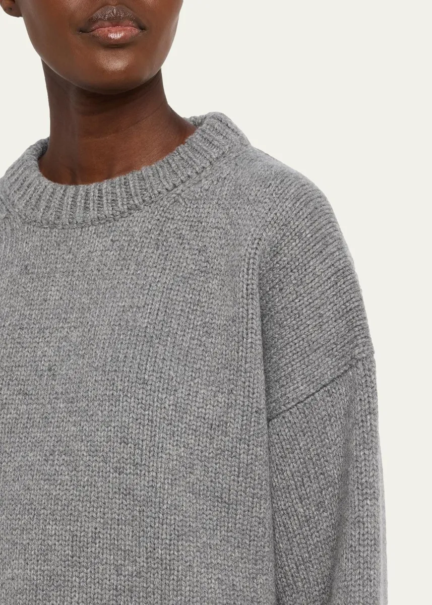 The Row Ophelia Wool-Cashmere Crewneck Sweater | Thumbnail 5