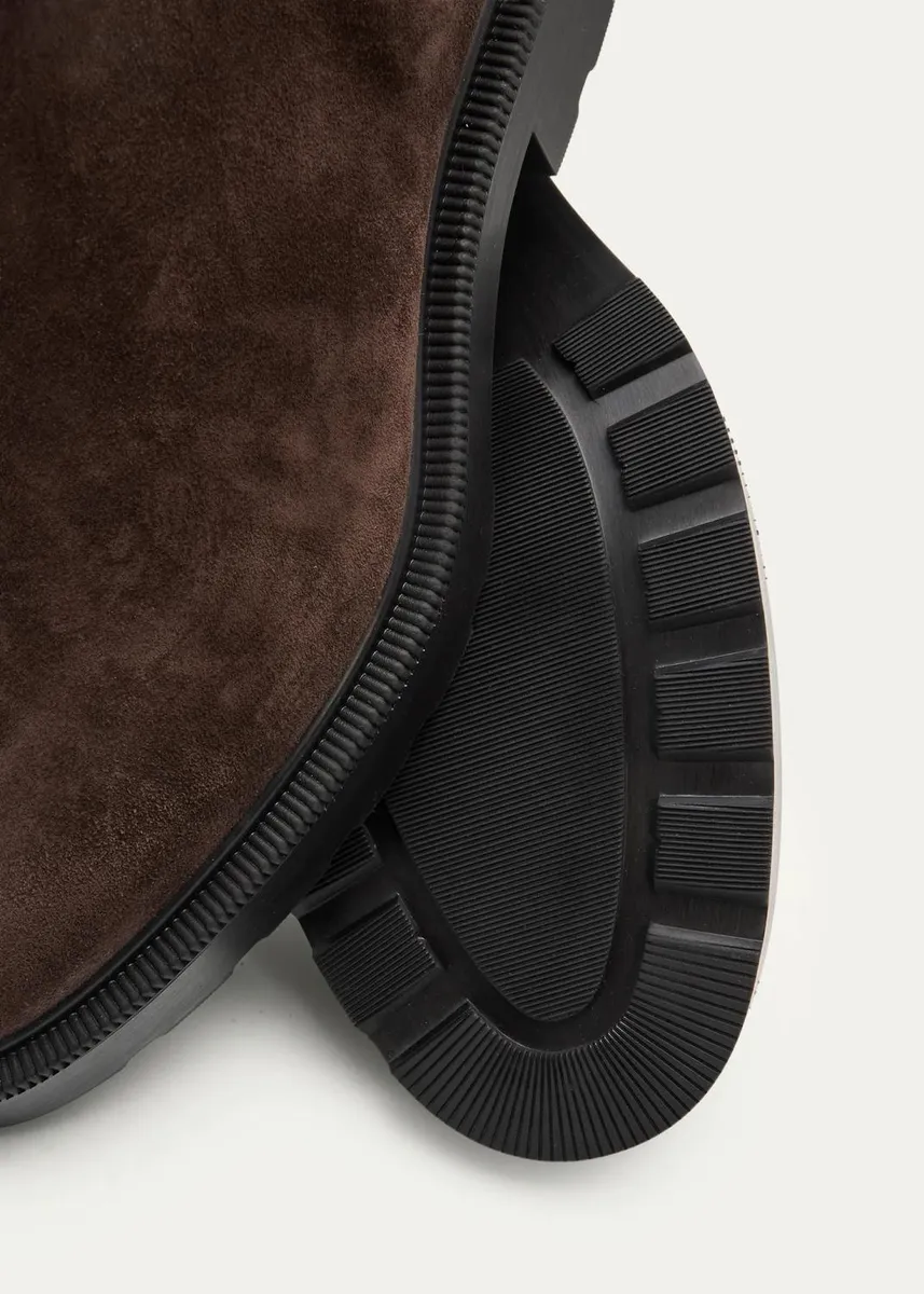 The Row Nobilis Suede Ankle Boots | Thumbnail 5 The Row Nobilis Suede Ankle Boots | Thumbnail 5