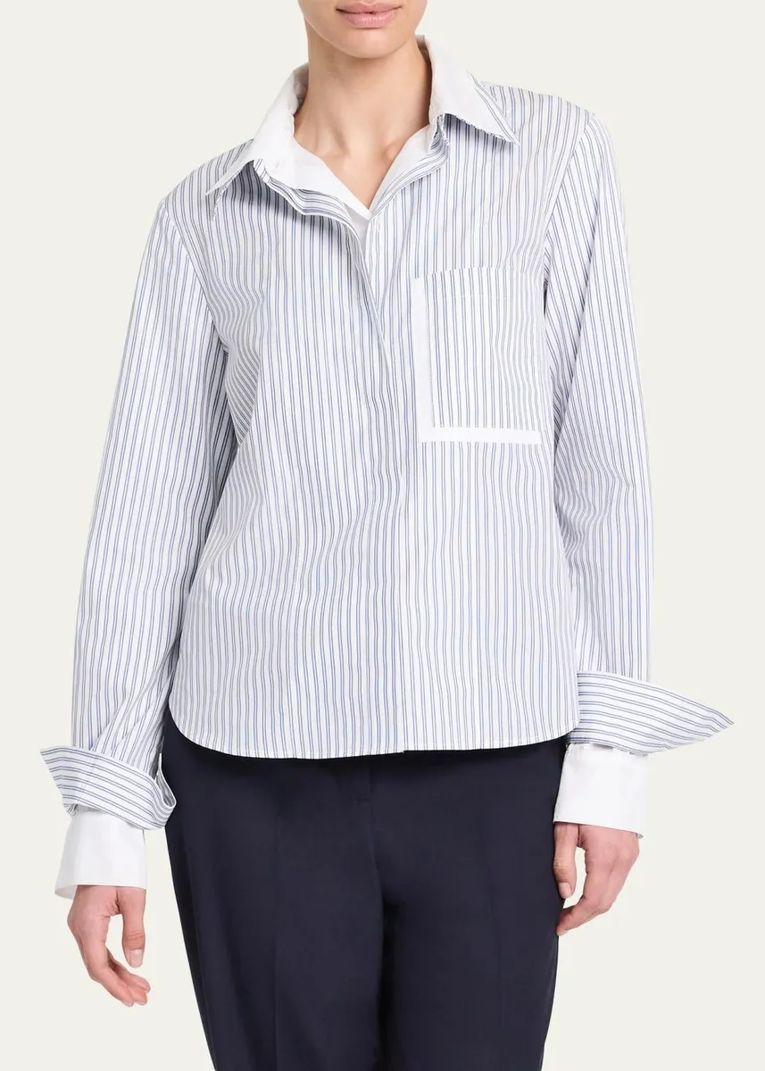 TWP Double Layer Boyfriend Shirt | Thumbnail 3 TWP Double Layer Boyfriend Shirt | Thumbnail 3