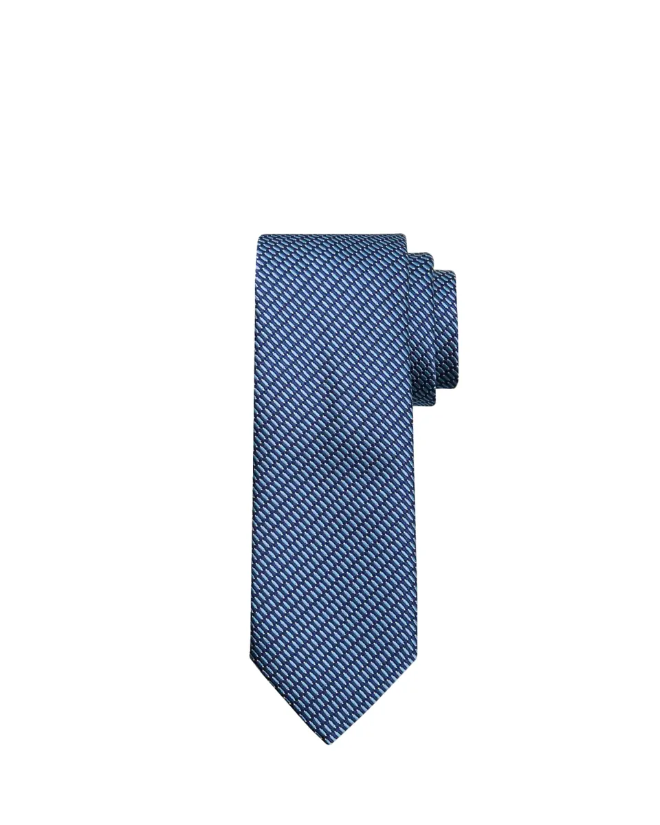Brioni Men's Silk and Cotton Micro Jacquard Tie | Thumbnail 2