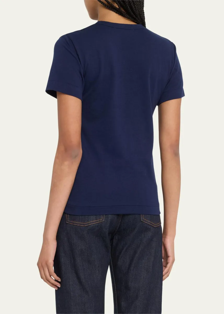 CDG Play Heart Logo Short-Sleeve Cotton T-Shirt | Thumbnail 3 CDG Play Heart Logo Short-Sleeve Cotton T-Shirt | Thumbnail 3