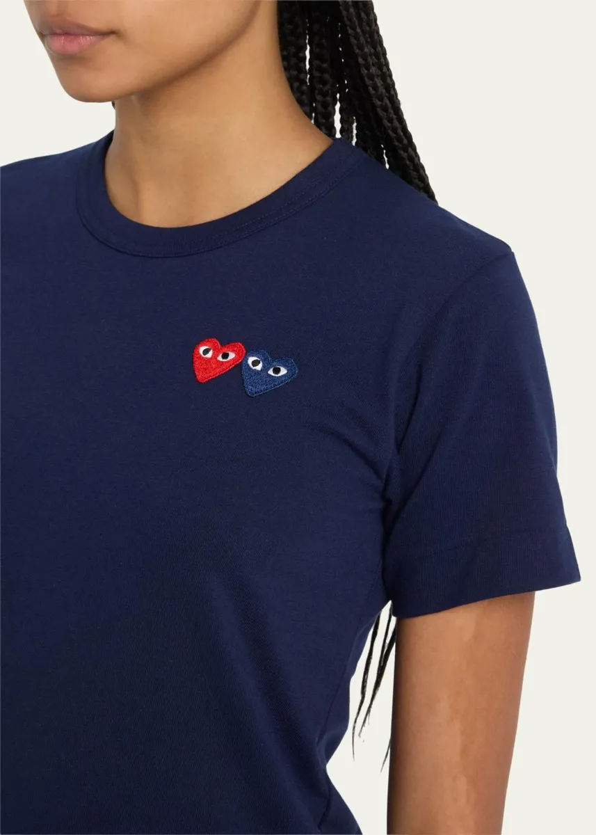CDG Play Heart Logo Short-Sleeve Cotton T-Shirt | Thumbnail 5 CDG Play Heart Logo Short-Sleeve Cotton T-Shirt | Thumbnail 5