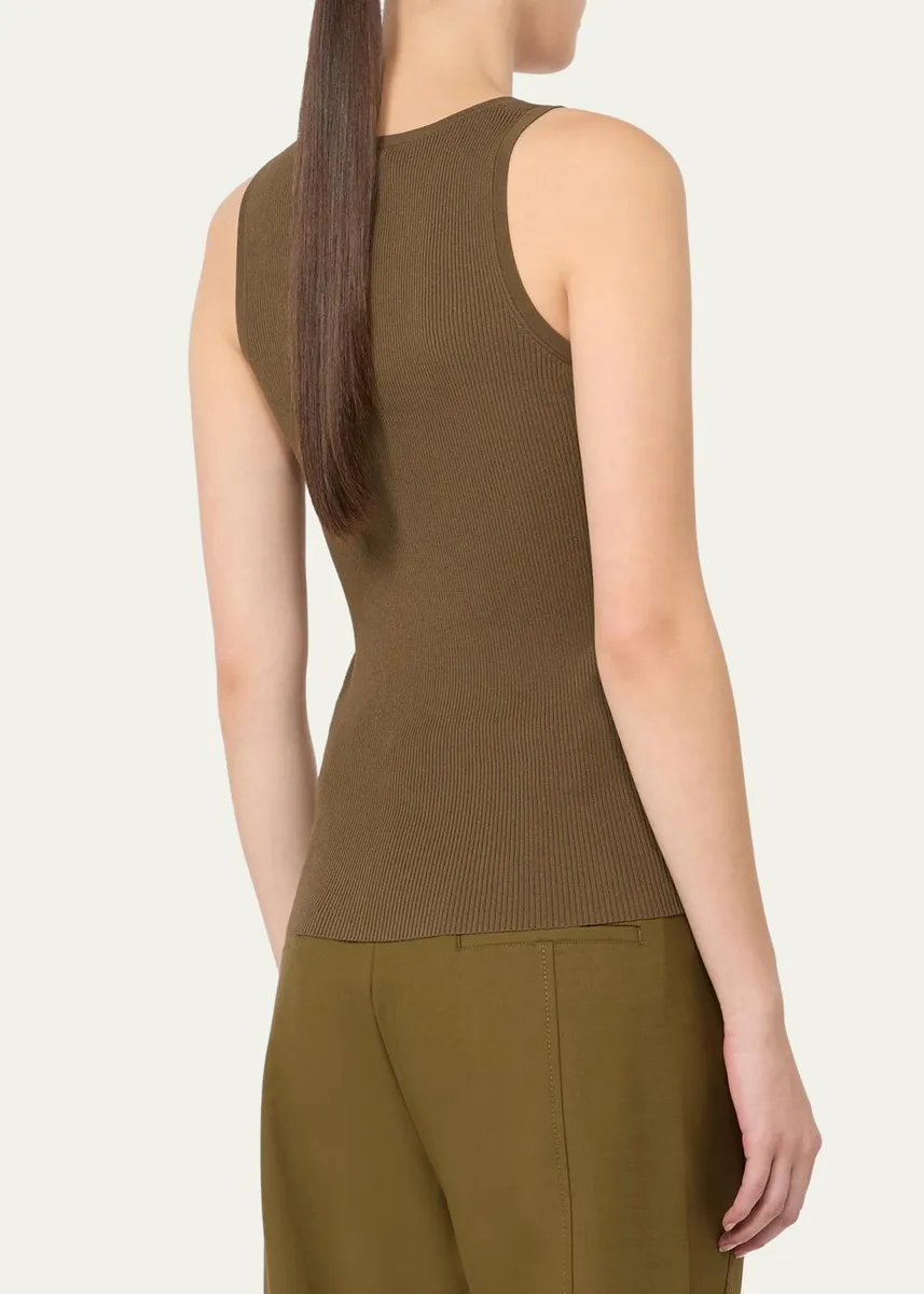 Max Mara Scoop-Neck Ribbed Tank Top | Thumbnail 3