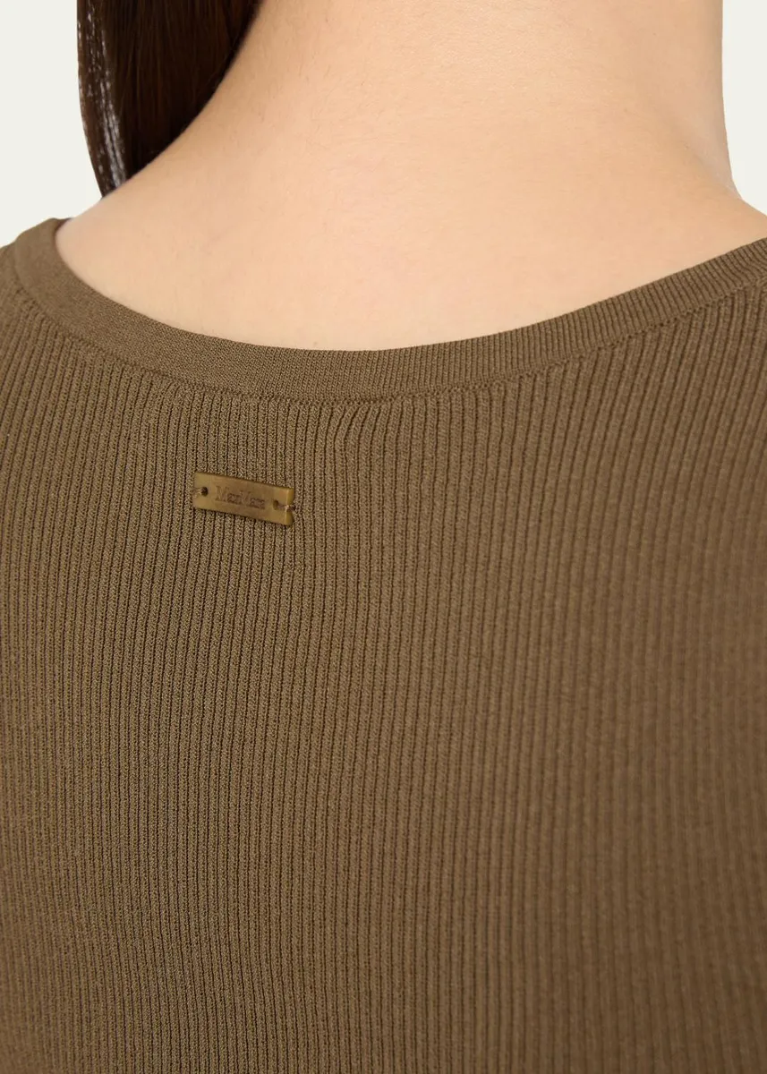 Max Mara Scoop-Neck Ribbed Tank Top | Thumbnail 5