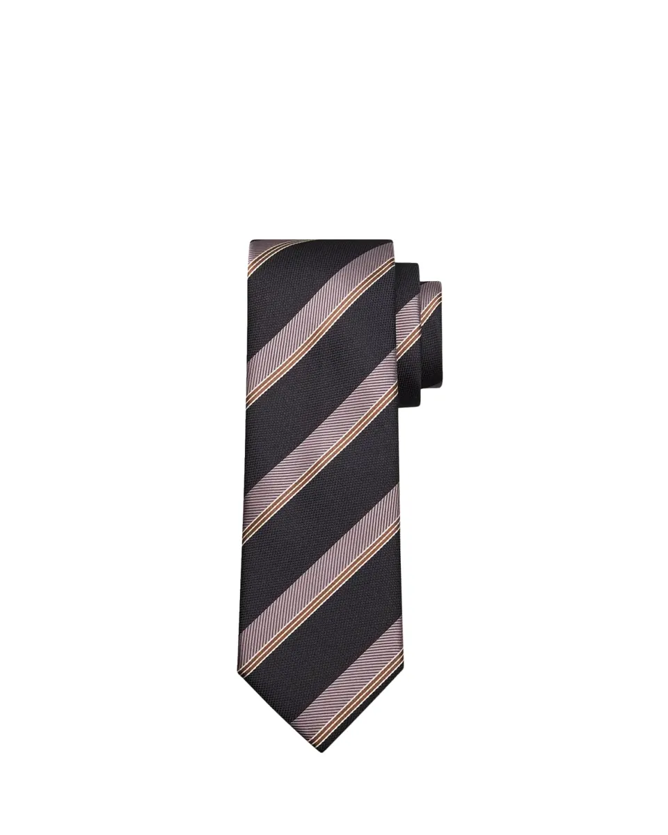 Brioni Men's Stripe Jacquard Silk Tie | Thumbnail 2