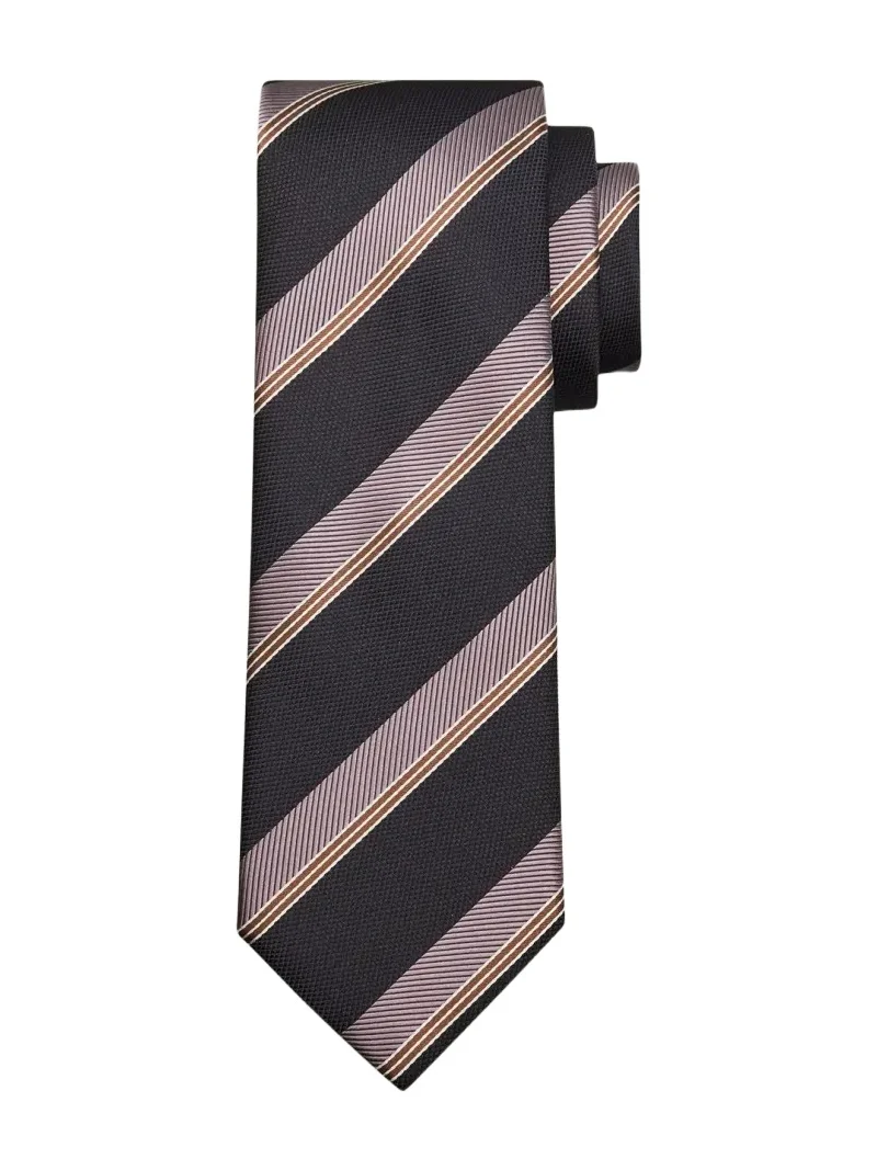 Brioni Men's Stripe Jacquard Silk Tie