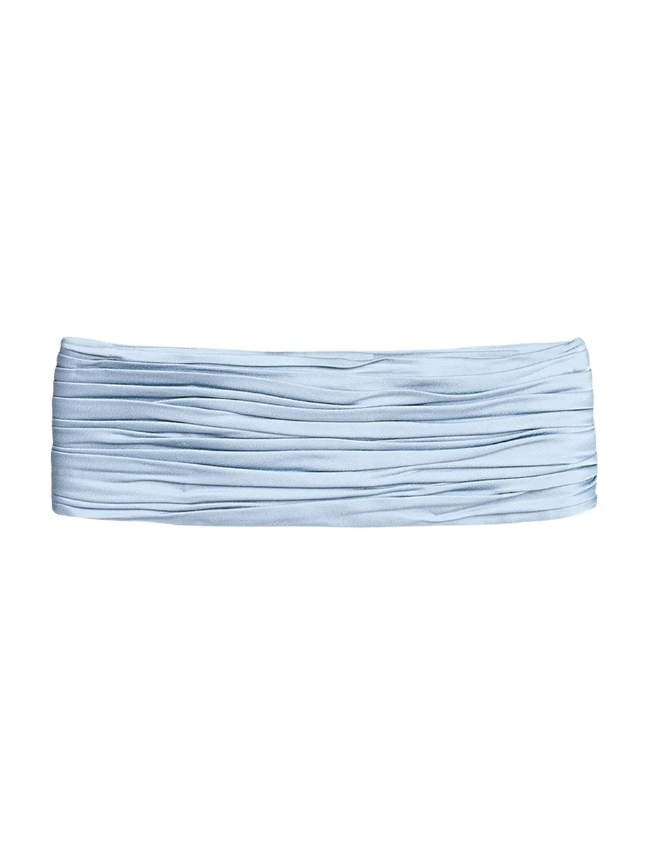 Ruched Satin Cummerbund Waistband