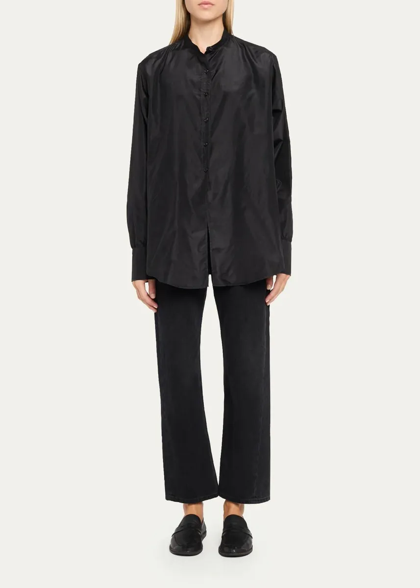 The Row Lula Silk Taffeta Button-Down Top | Thumbnail 2