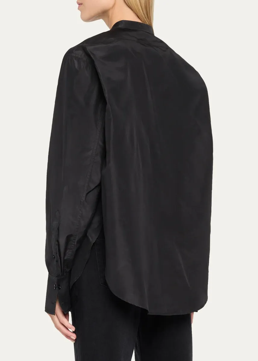The Row Lula Silk Taffeta Button-Down Top | Thumbnail 3