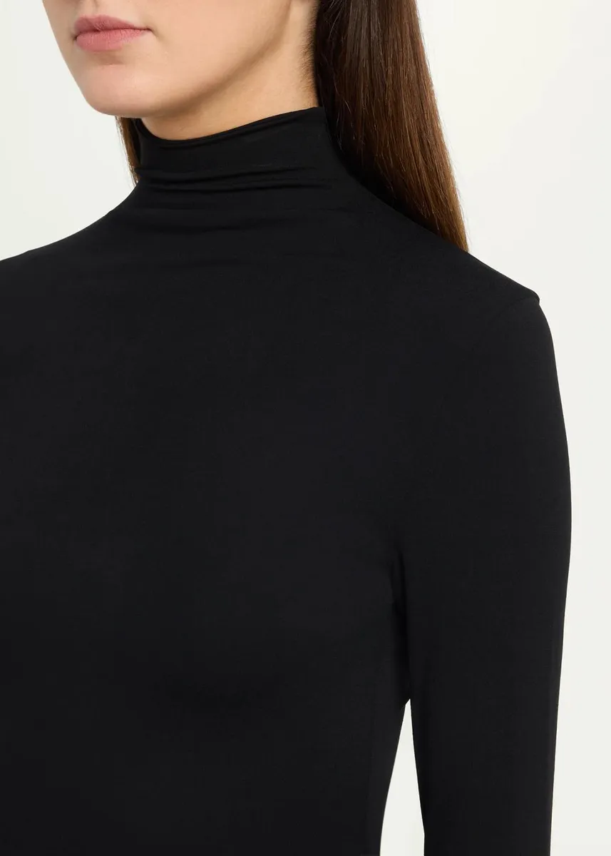 ALAÏA Mock-Neck Jersey Long-Sleeve Bodycon Maxi Dress | Thumbnail 5 ALAÏA Mock-Neck Jersey Long-Sleeve Bodycon Maxi Dress | Thumbnail 5