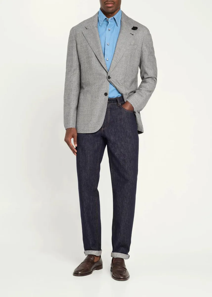 Brioni Men's Notch-Lapel Wool Blazer | Thumbnail 2
