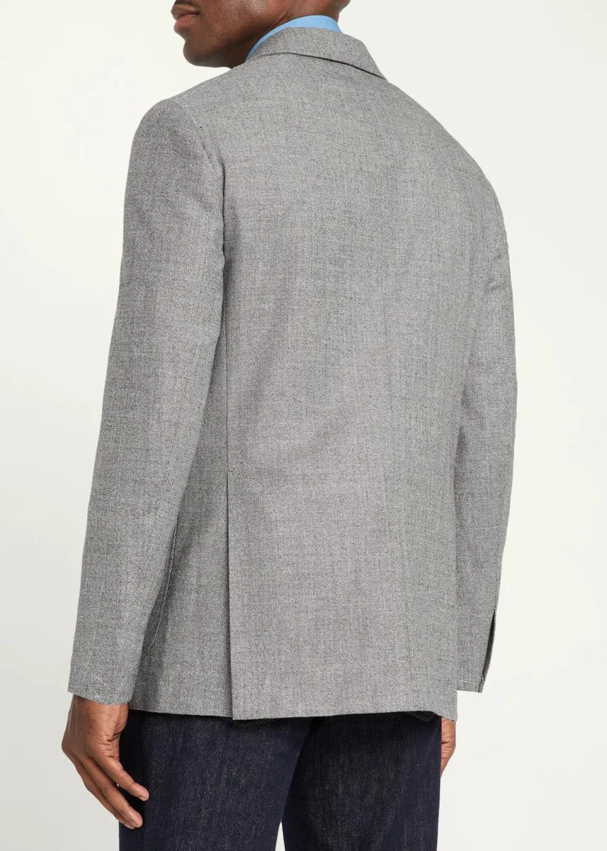 Brioni Men's Notch-Lapel Wool Blazer | Thumbnail 3