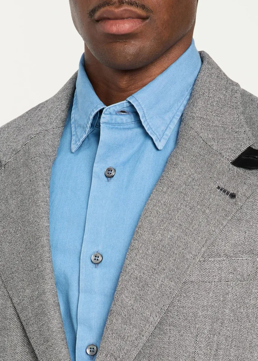 Brioni Men's Notch-Lapel Wool Blazer | Thumbnail 5