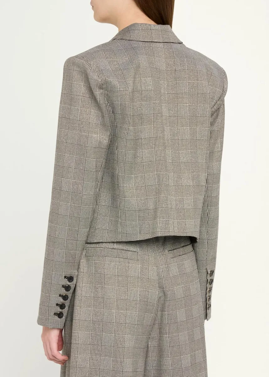 L'Agence Lila Plaid Boxy Blazer | Thumbnail 3 L'Agence Lila Plaid Boxy Blazer | Thumbnail 3