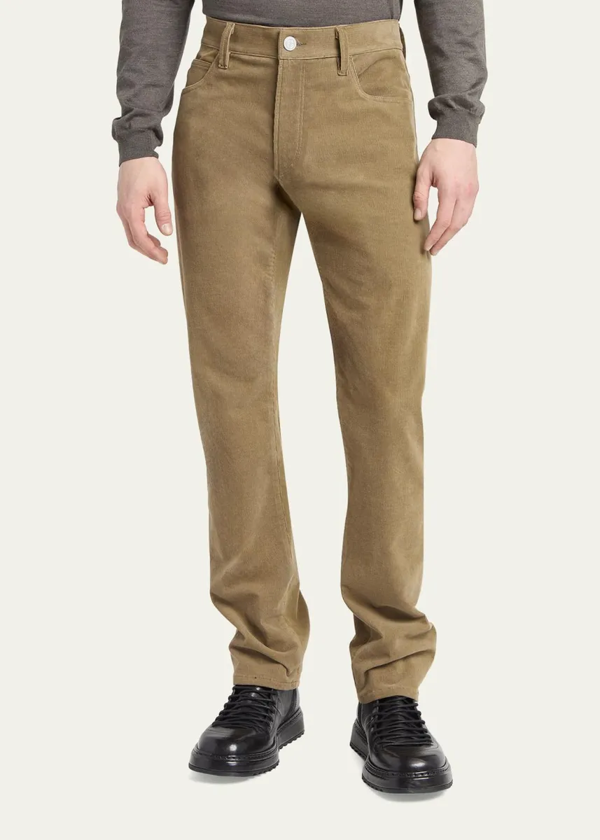 Giorgio Armani Men's Slim-Fit Corduroy Pants | Thumbnail 4