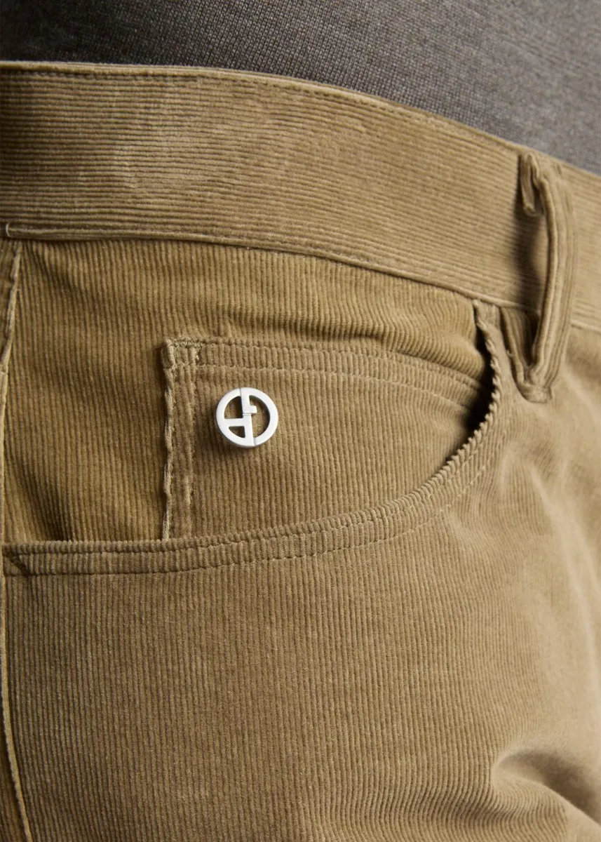 Giorgio Armani Men's Slim-Fit Corduroy Pants | Thumbnail 5