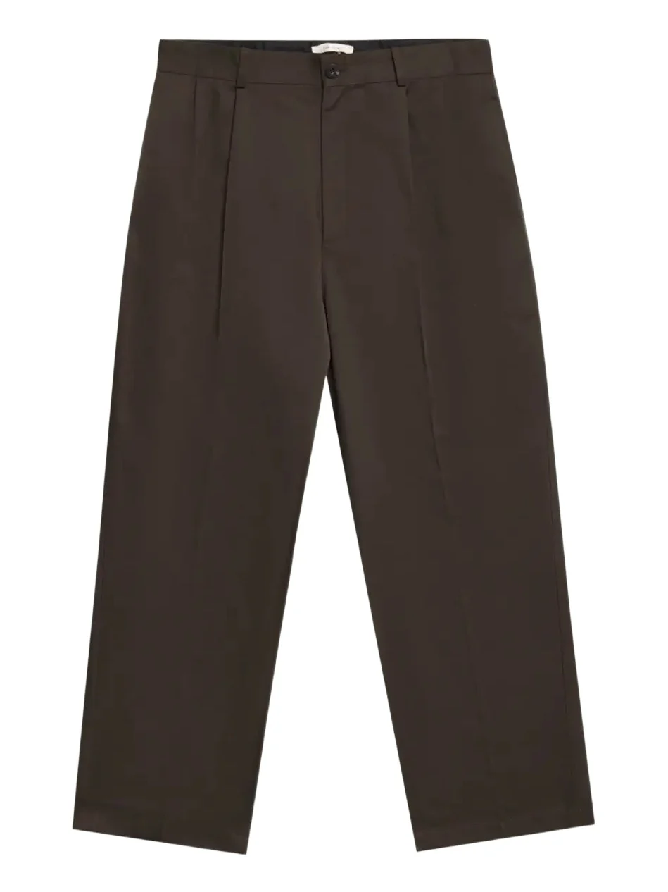 The Row Men's Front-Crease Straight Leg Pants