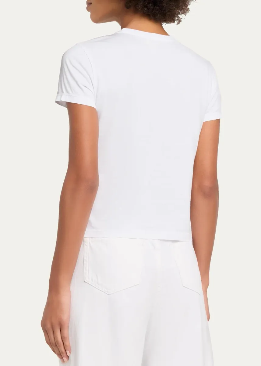 L'Agence Aileen Cotton Crewneck T-Shirt | Thumbnail 3 L'Agence Aileen Cotton Crewneck T-Shirt | Thumbnail 3