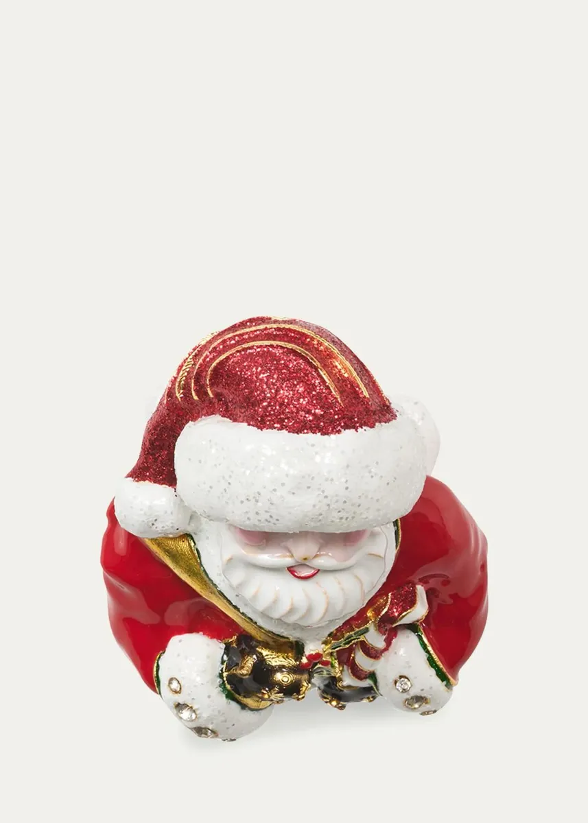 Kim Seybert Santa Claus Metal & Enamel Napkin Ring | Thumbnail 2 Kim Seybert Santa Claus Metal & Enamel Napkin Ring | Thumbnail 2