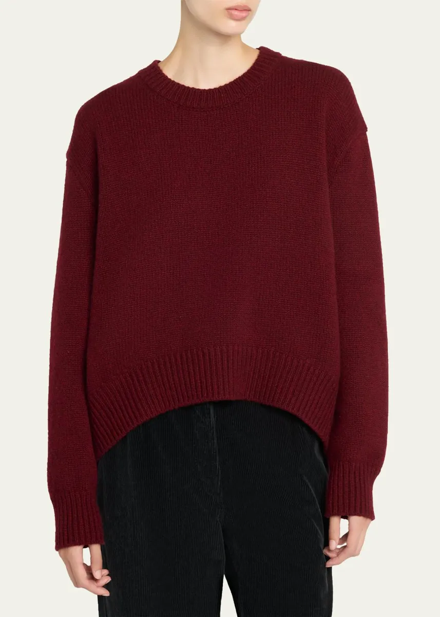 The Row Parth Cashmere Oversized Crewneck Sweater | Thumbnail 4 The Row Parth Cashmere Oversized Crewneck Sweater | Thumbnail 4