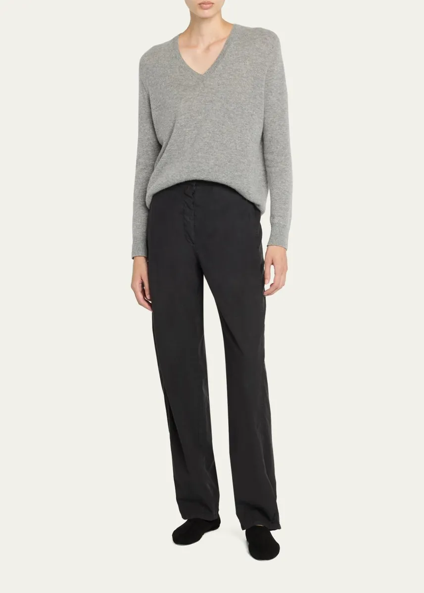 The Row Phora Lightweight Cashmere V-Neck Sweater | Thumbnail 6