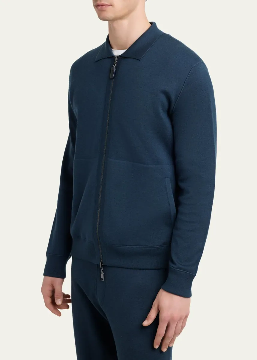 Brioni Men's Full-Zip Blouson Jacket | Thumbnail 8 Brioni Men's Full-Zip Blouson Jacket | Thumbnail 8