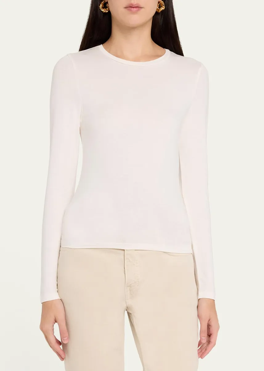 MAJESTIC FILATURES Soft Touch Long-Sleeve Crewneck | Thumbnail 4 MAJESTIC FILATURES Soft Touch Long-Sleeve Crewneck | Thumbnail 4