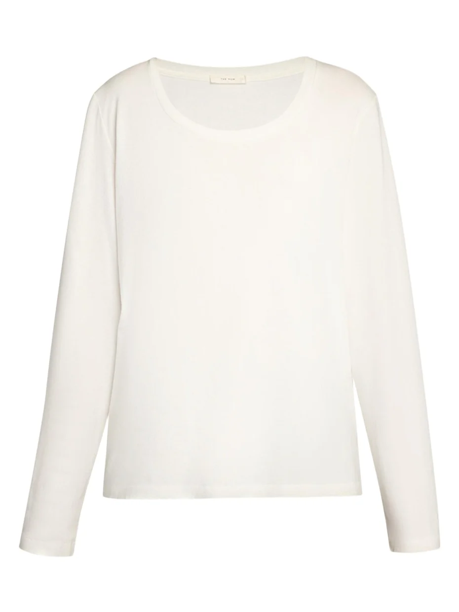 Kalto Scoop-Neck Cotton Jersey Long-Sleeve T-Shirt Kalto Scoop-Neck Cotton Jersey Long-Sleeve T-Shirt