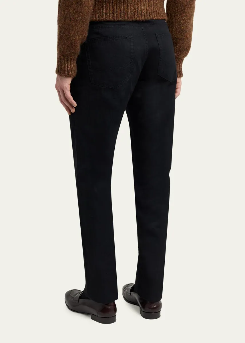Brioni Men's Black Denim Slim Five-Pocket Pants | Thumbnail 3 Brioni Men's Black Denim Slim Five-Pocket Pants | Thumbnail 3