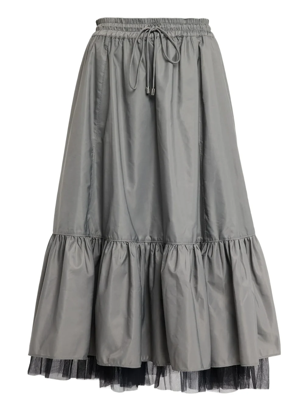 Arianne Tiered Drawstring Midi Skirt