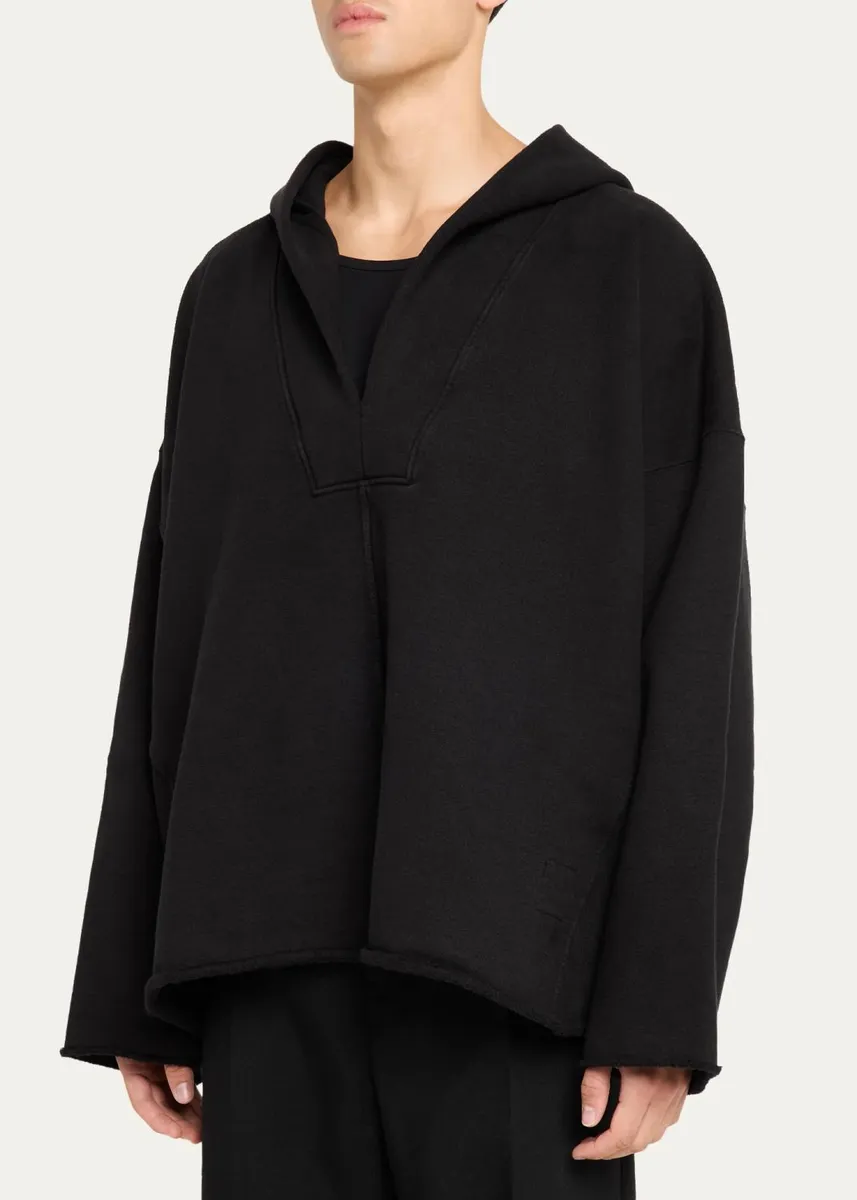 DRKSHDW RICK OWENS Men's Cotton Oversized Kaftan Hoodie | Thumbnail 4 DRKSHDW RICK OWENS Men's Cotton Oversized Kaftan Hoodie | Thumbnail 4