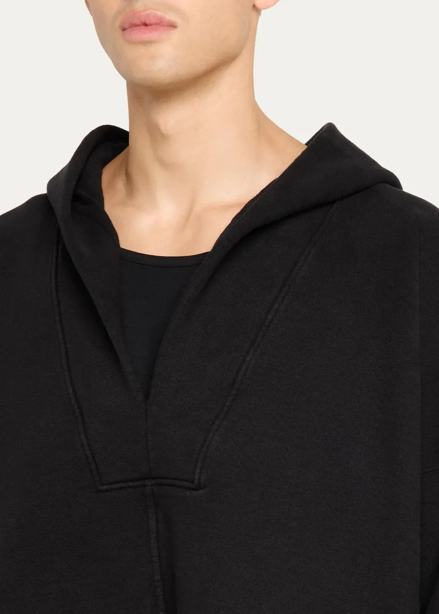 DRKSHDW RICK OWENS Men's Cotton Oversized Kaftan Hoodie | Thumbnail 5 DRKSHDW RICK OWENS Men's Cotton Oversized Kaftan Hoodie | Thumbnail 5