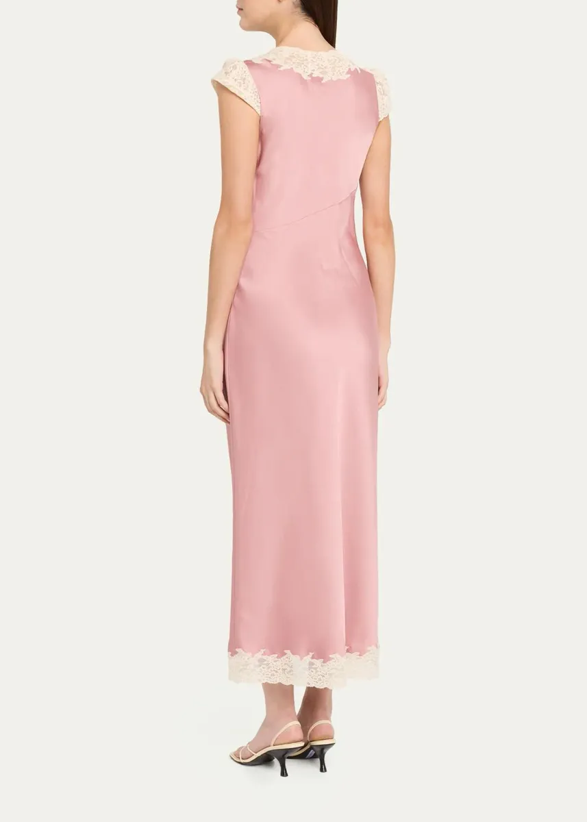 LoveShackFancy Para Laced Crepe Maxi Dress | Thumbnail 3 LoveShackFancy Para Laced Crepe Maxi Dress | Thumbnail 3
