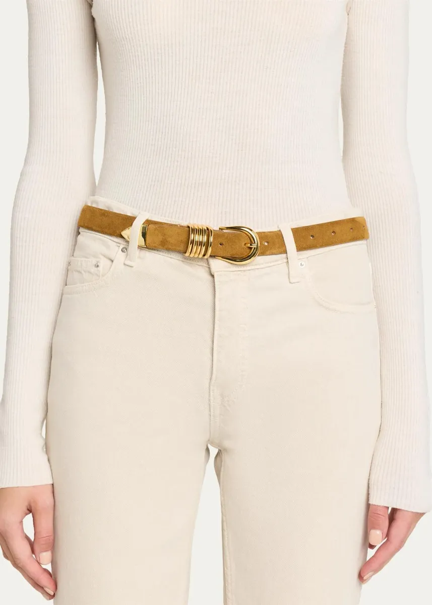 Déhanche Hollyhock Suede Belt | Thumbnail 2 Déhanche Hollyhock Suede Belt | Thumbnail 2
