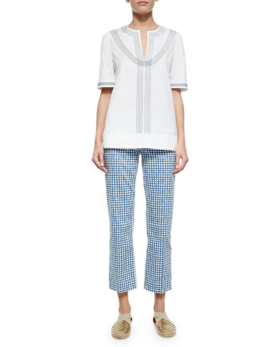 OFFICINE GÉNÉRALE Loose Plaid-Print Viscose Shirt | Thumbnail 6 OFFICINE GÉNÉRALE Loose Plaid-Print Viscose Shirt | Thumbnail 6