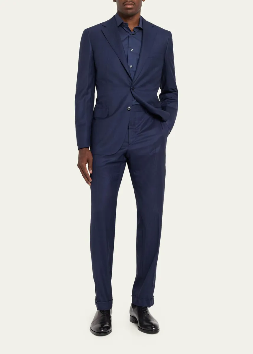 Brioni Men's Tonal Striped Two-Piece Suit | Thumbnail 2 Brioni Men's Tonal Striped Two-Piece Suit | Thumbnail 2