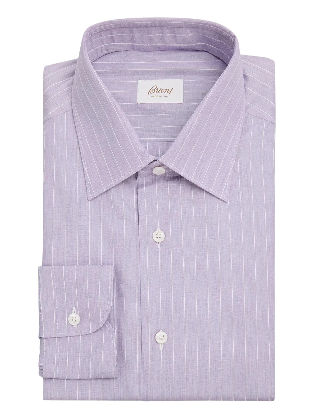Brioni Men's Striped Cotton Dress Shirt