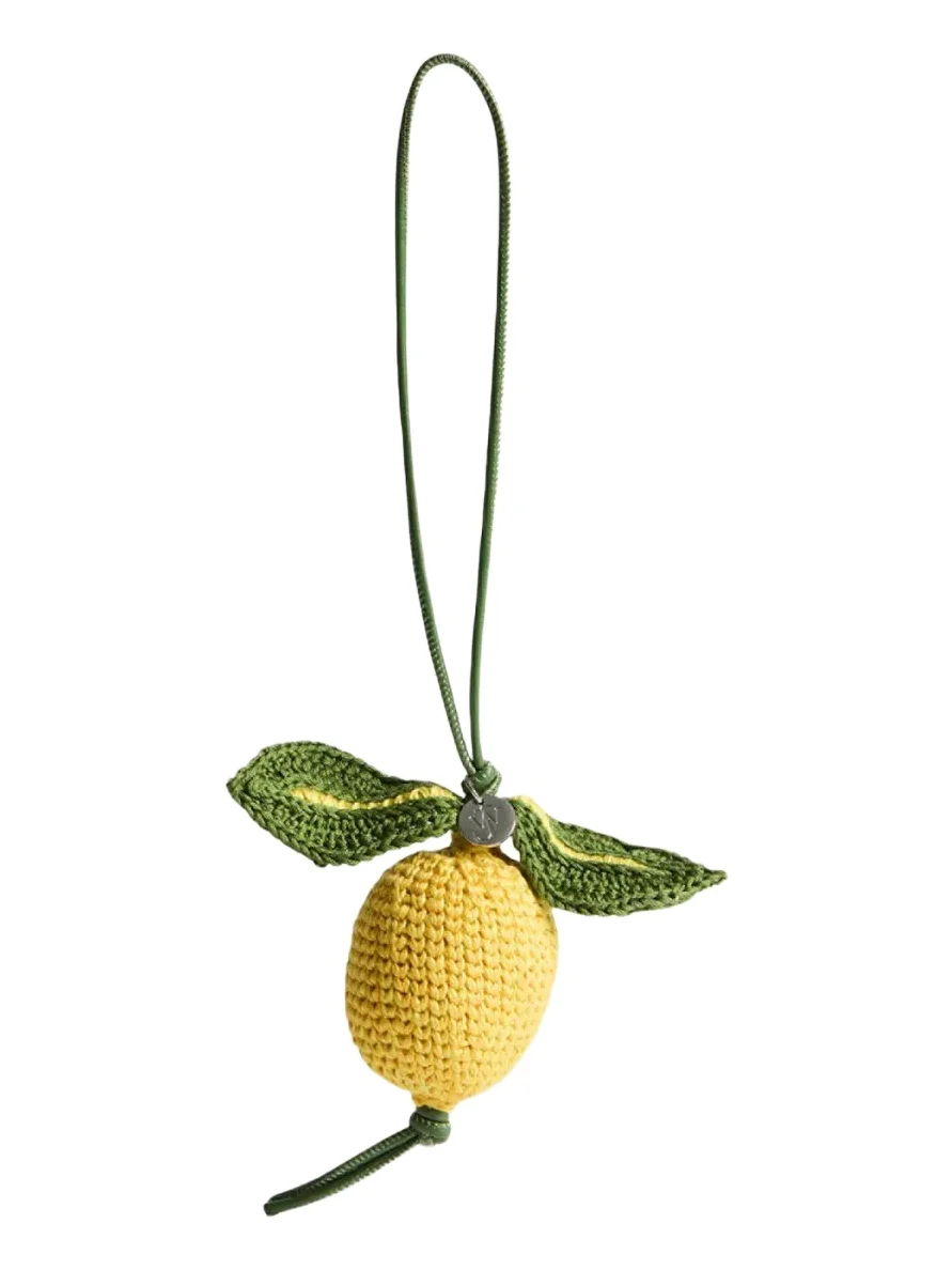JW Anderson Men's Hand-Crocheted Lemon Bag Charm