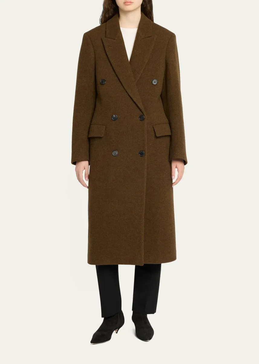The Row Bamira Wool Double-Breasted Long Coat | Thumbnail 2 The Row Bamira Wool Double-Breasted Long Coat | Thumbnail 2